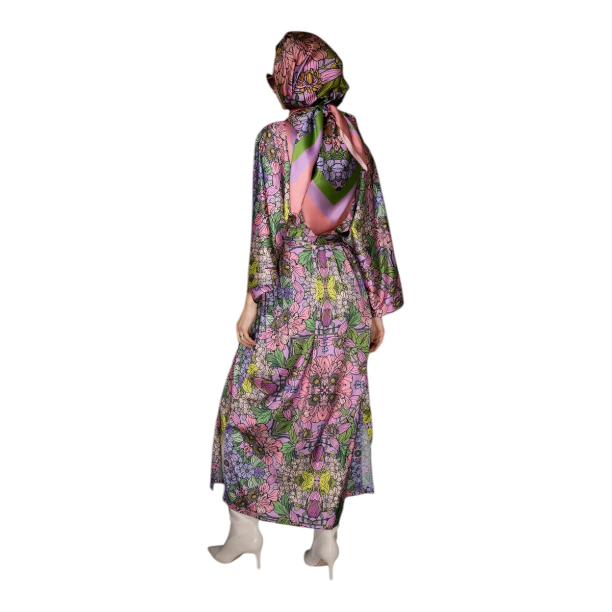 Lavender Floral Robe/Kimono