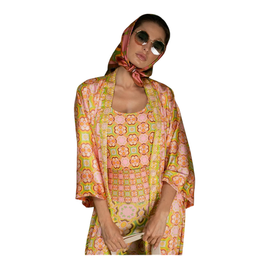 Rose Gold Mosaic Robe/Kimono