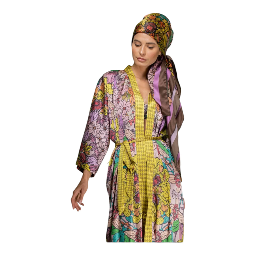 Silk Garden Robe/Kimono