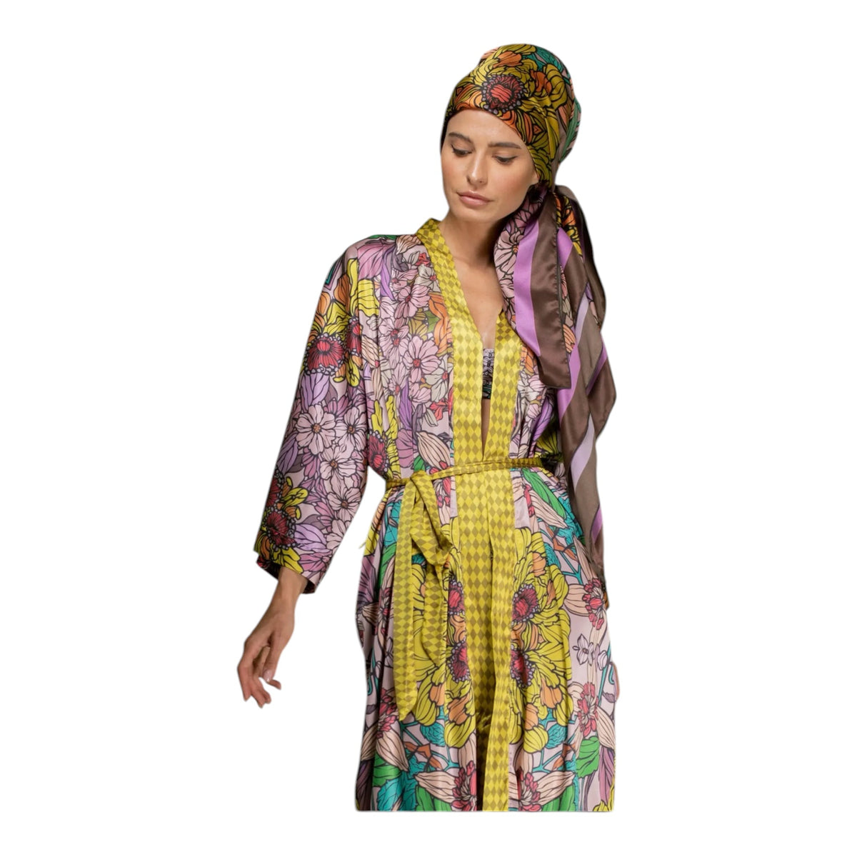 Silk Garden Robe/Kimono
