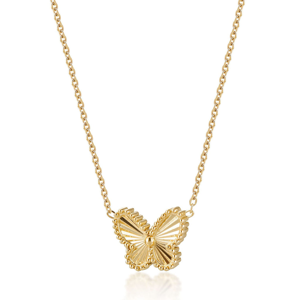 Fluted Mariposa Necklace