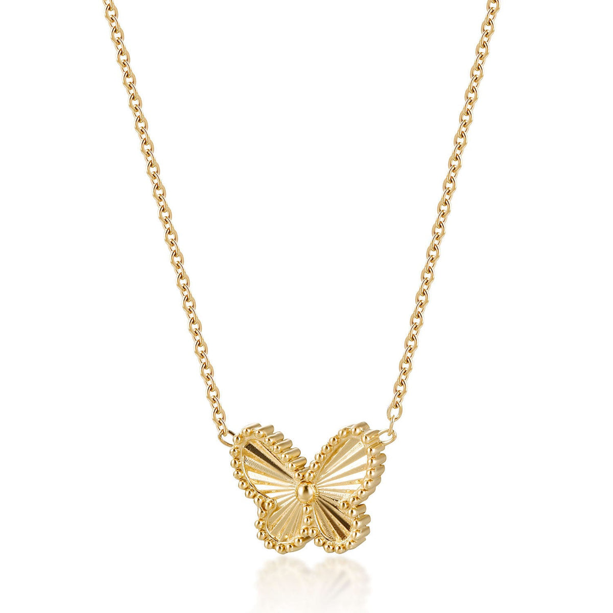 Fluted Mariposa Necklace