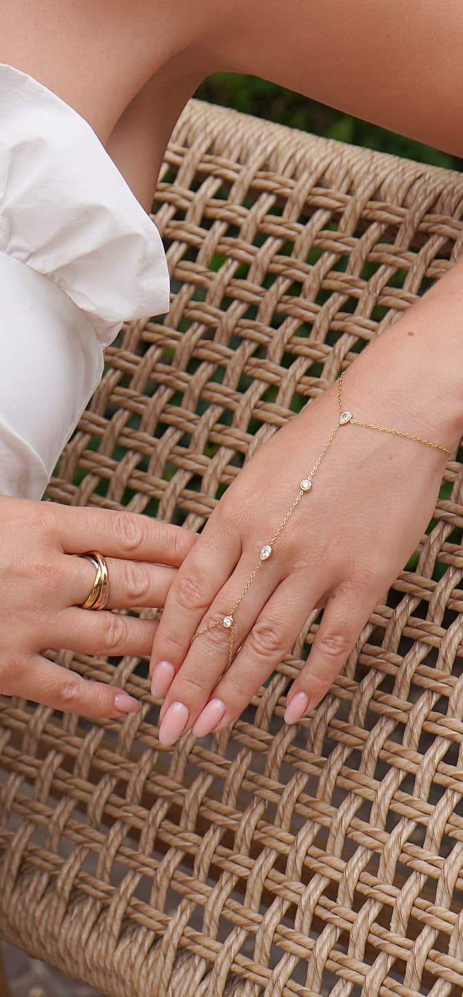Diamond Drip Hand Chain